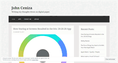 Desktop Screenshot of johnceniza.com